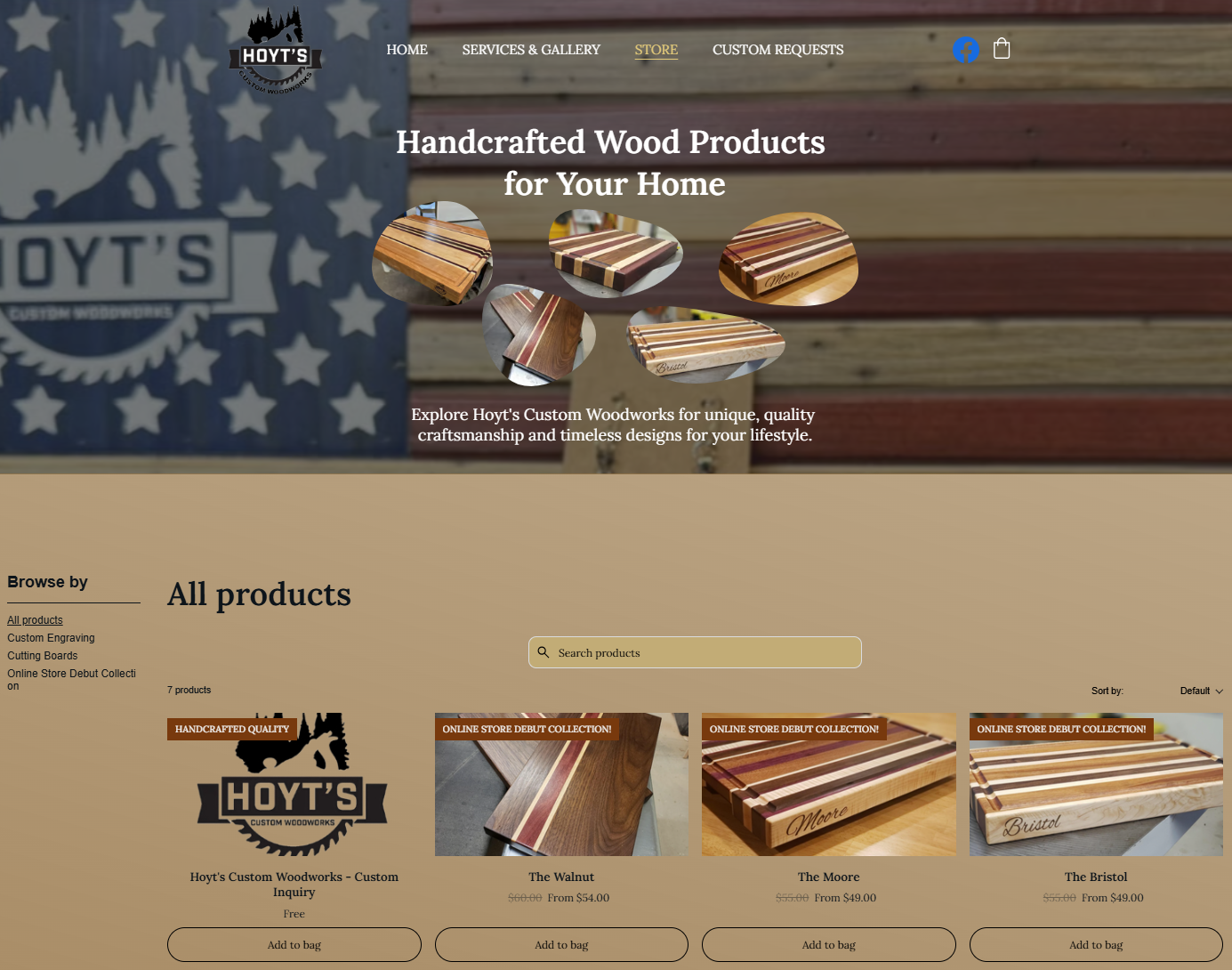 Hoyt's Custom Woodworks Product Gallery